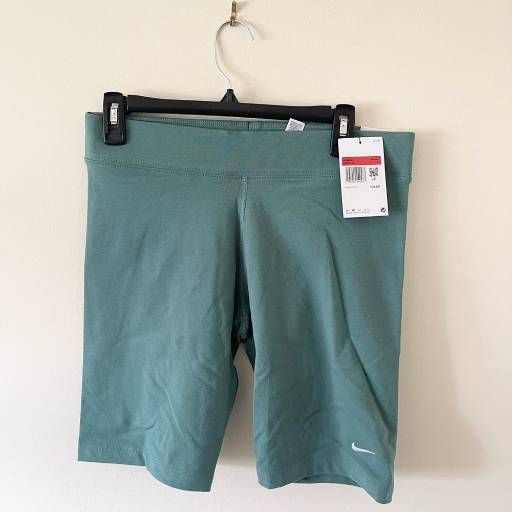 Nike Seafoam Green Biker Shorts